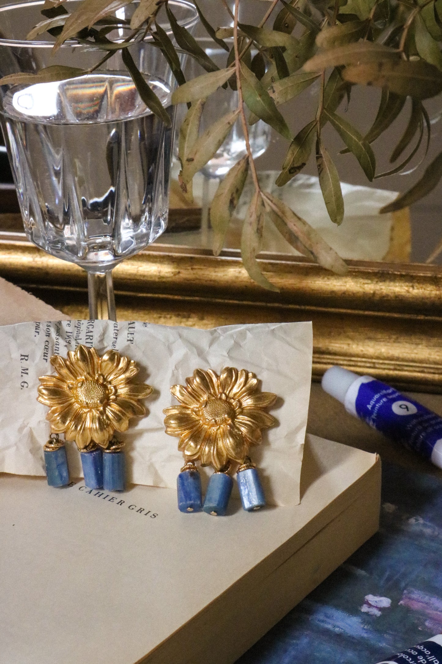 Boucles Flora - Cyanite bleue