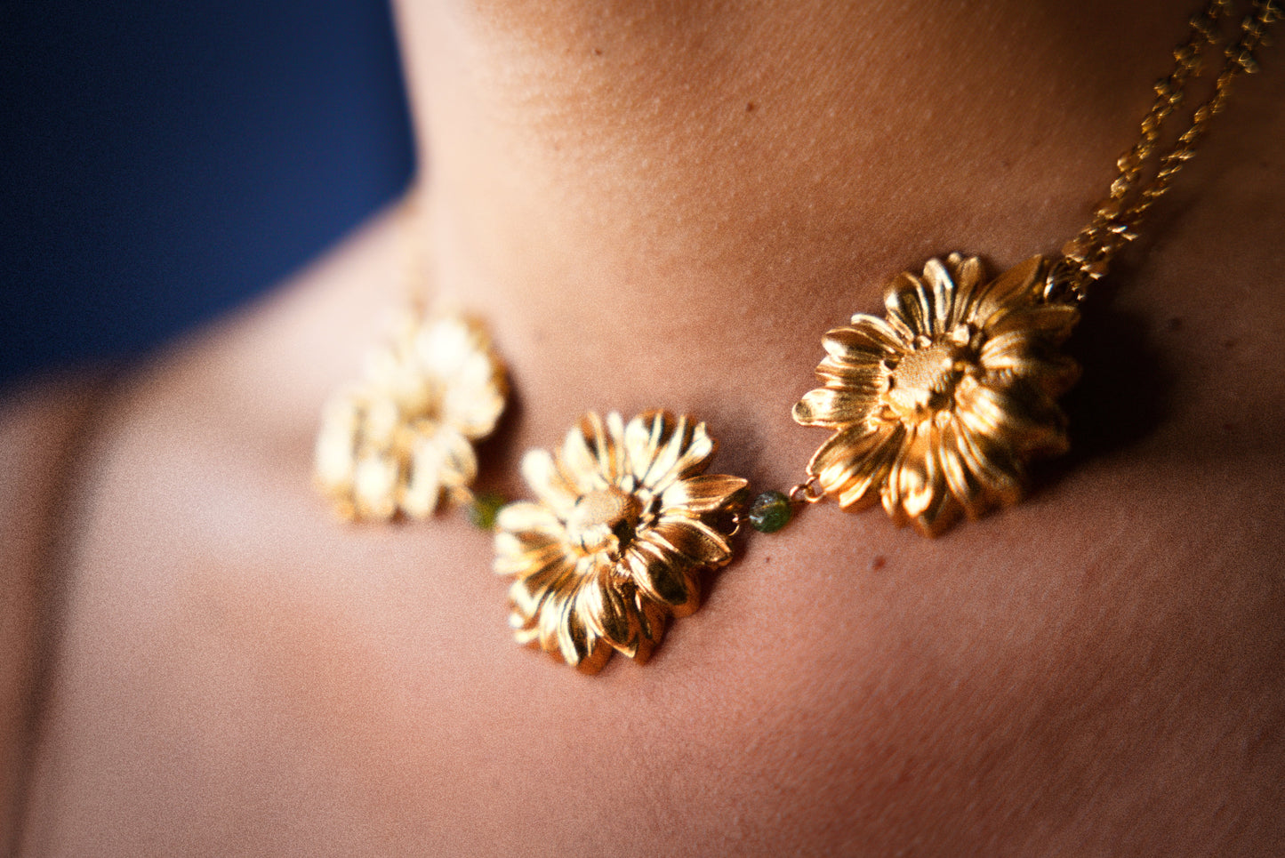 Flora Necklace - green tourmaline