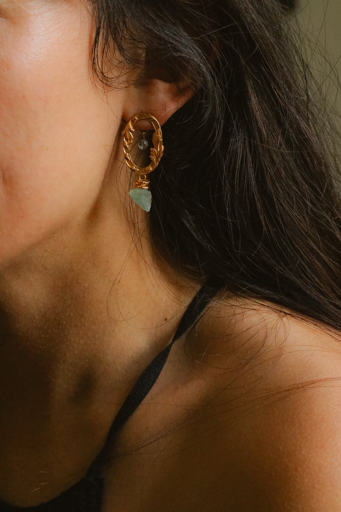 Boucles Terra Aria - Améthyste violette