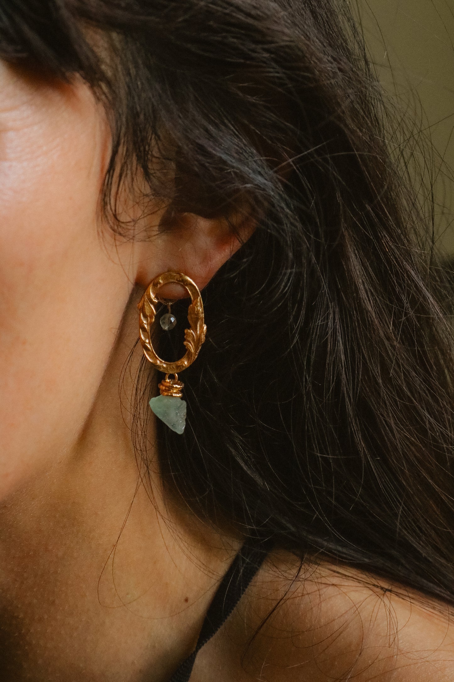 Boucles Terra Aria - Améthyste violette