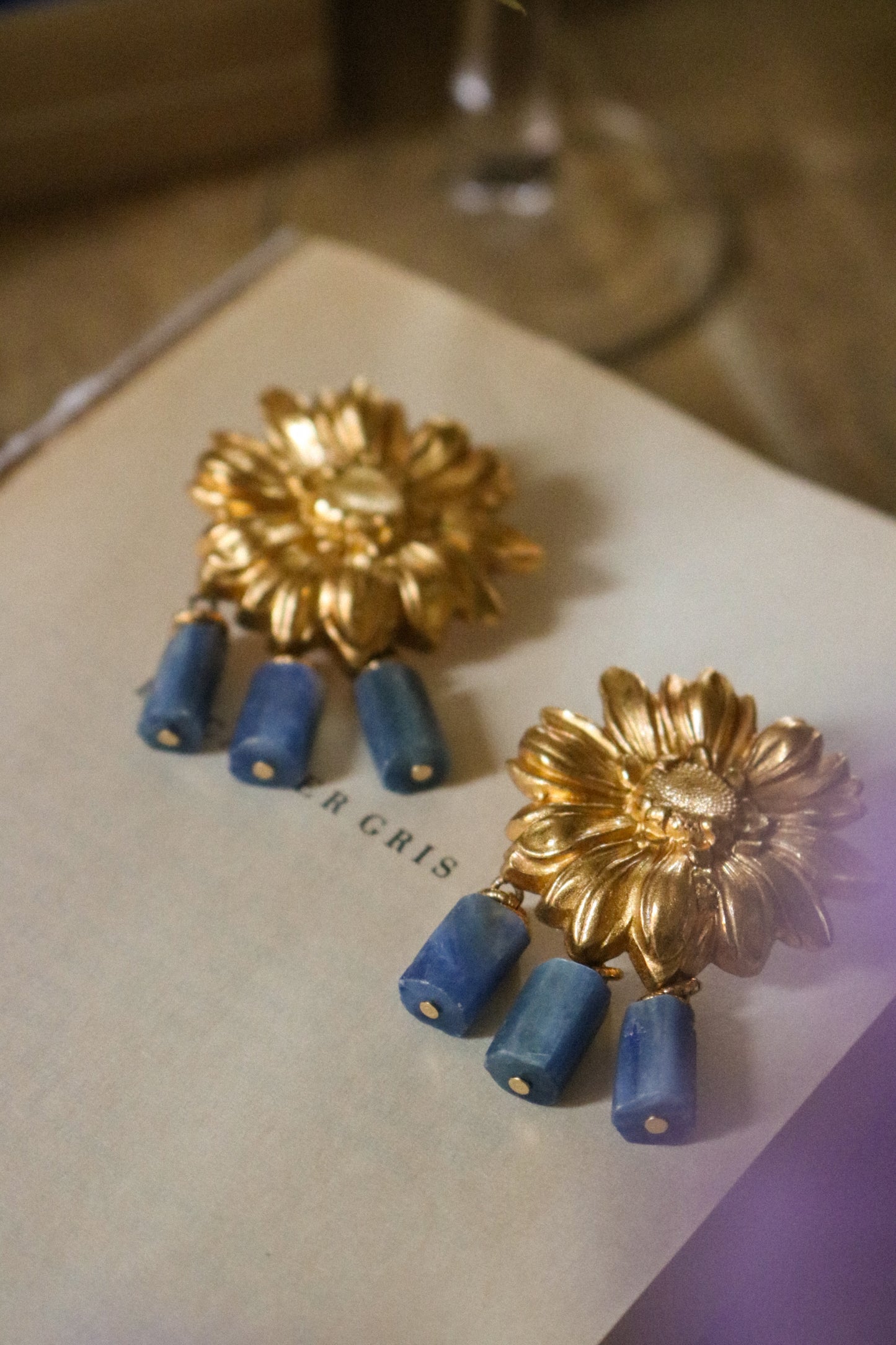 Boucles Flora - Cyanite bleue