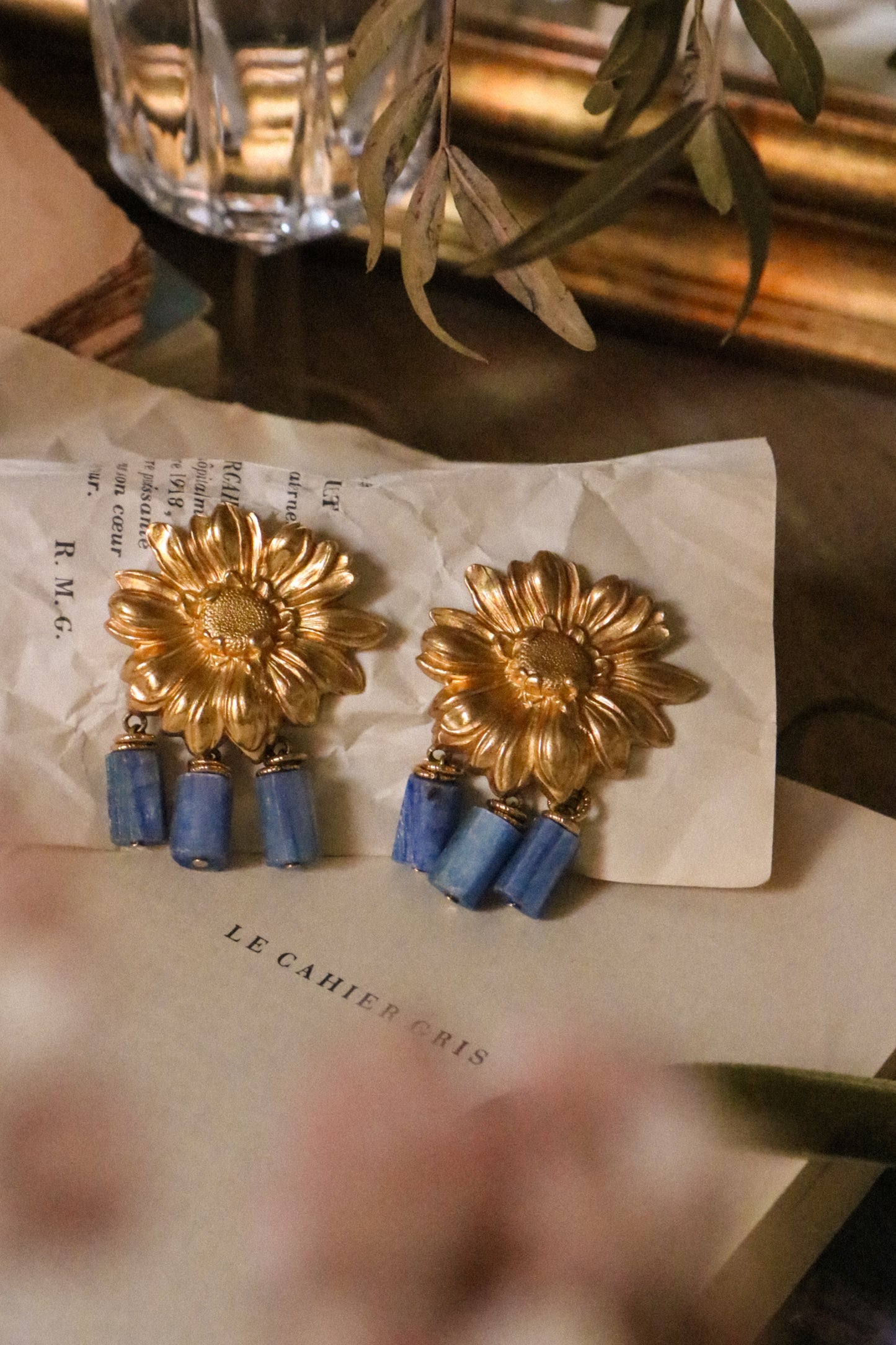 Boucles Flora - Cyanite bleue