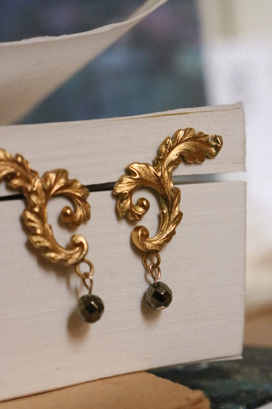 Boucles Galatée - hématite noire