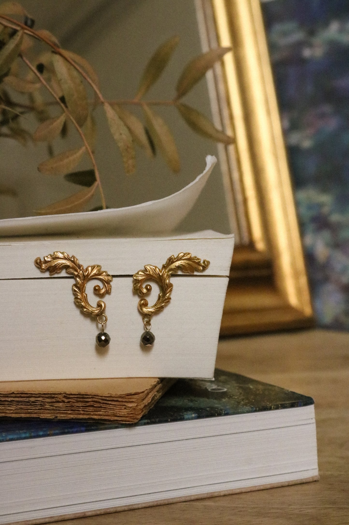 Boucles Galatée - hématite noire