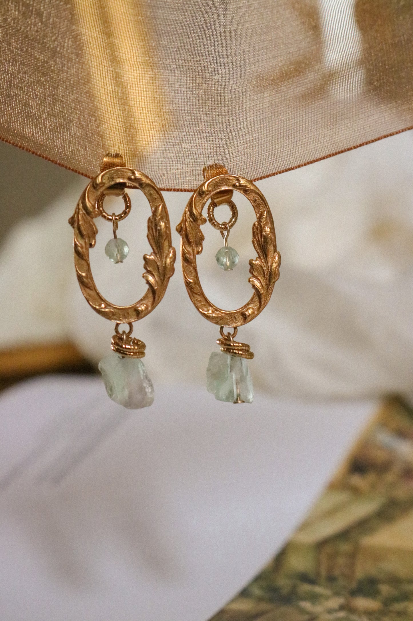 Boucles Terra Aria - Améthyste violette